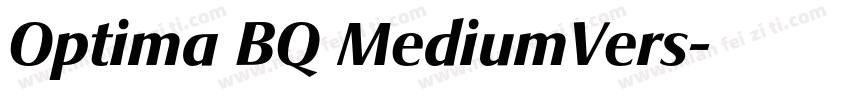 Optima BQ MediumVers字体转换